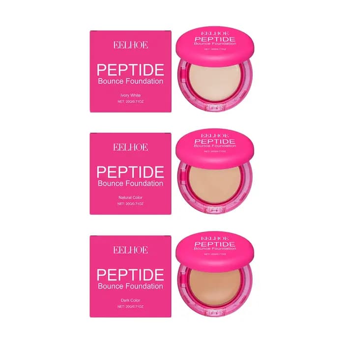 EELHOE Peptide rebond baume fond de teint mat imperméable à l'eau résistant à la sueur contrôle de l'huile antioxydant