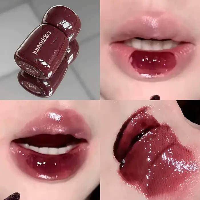 Gloss à lèvres hydratant Cappuvini Water Light, facile à appliquer, soyeux et lisse, rouge à lèvres