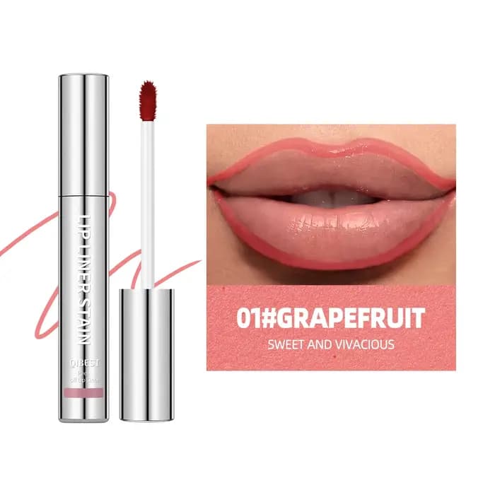 QIBEST Crayon à Lèvres Tatouage Mat Ultra Pigmenté Effet Peel-Off – Teinte Longue Durée Imperméable et Anti-transfert