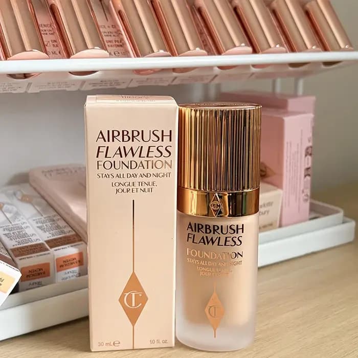 CT Face Foundation Setting Spray et Poudre Compacte Fond de Teint Liquide Lissant Super Fini Contrôle du Sébum
