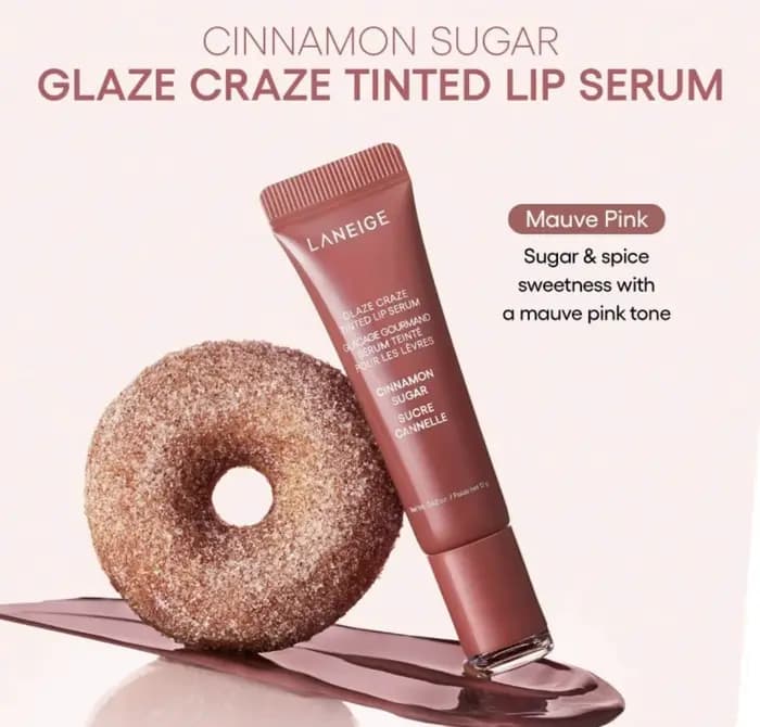 Baume à lèvres hydratant et nourrissant Laneige Lip Gloss Donut : Répare